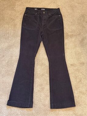 a.n.a Black High-Rise Corduroy Flare Pants